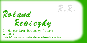 roland repiczky business card